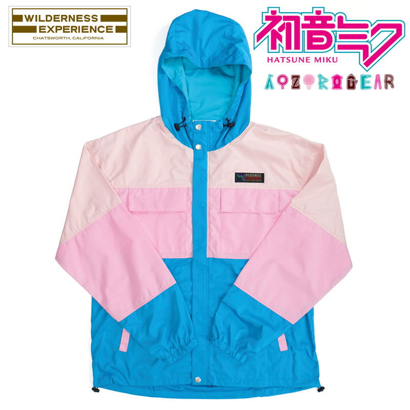 Hatsune Miku x Aozoragear Wilderness Experience Collaboration Packable Shell Hoodie (L Size) image 7