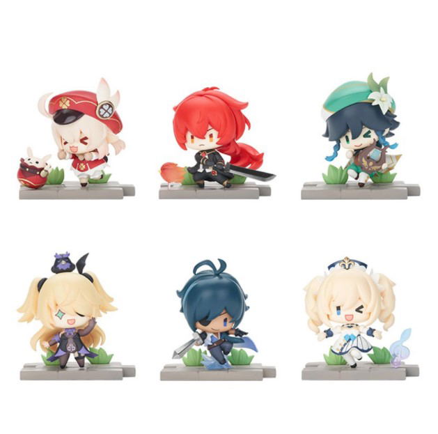 Genshin Impact Battle Scene Series Trading Figure Mondstadt Edition (Set of 6 Pieces) (Re-run) image 1