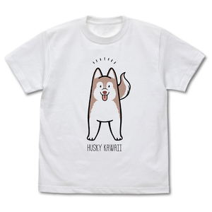 Hamaji - Husky Kawaii T-shirt Red & White (L Size)_