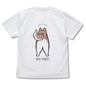 Hamaji - Husky Kawaii T-shirt Red & White (L Size)_