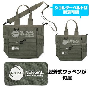Martian Successor Nadesico - Nergal Heavy Industries Functional Tote Bag Ranger Green