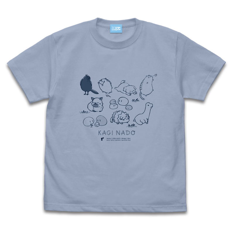 Kaginado Mascot T-shirt Acid Blue (L Size) image 1