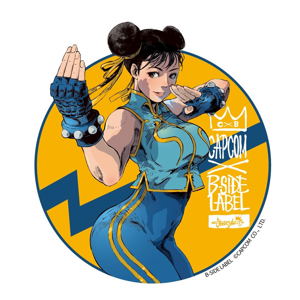 Capcom x B-Side Label Sticker Capcom Girl Chun-Li Nostalgic_