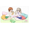 Girls Und Panzer Das Finale - Original Illustration Miho Nishizumi & Alice Shimada Boko Puppet Rubber Mat thumbnail 1