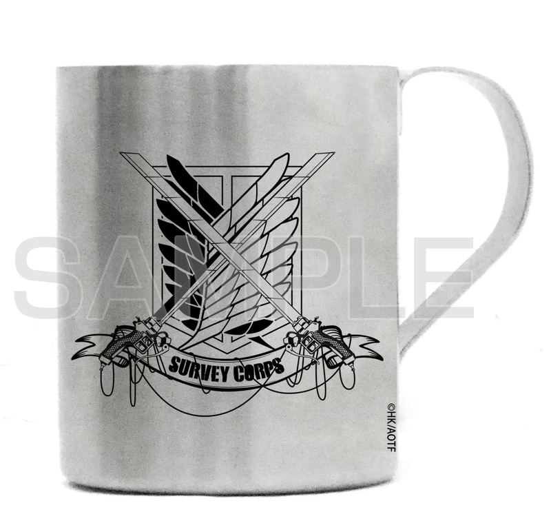 Attack On Titan Survey Corps Double Layer Stainless Mug Cup image 1