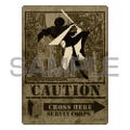 Attack On Titan - Survey Corps Caution: Cross Here Water Resistant Sticker thumbnail 1