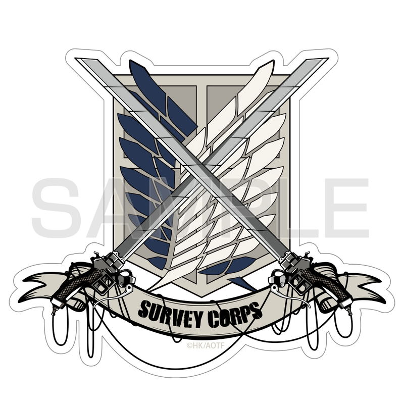Attack On Titan - Survey Corps Water Resistant Sticker image 1