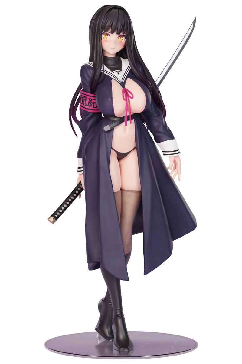 POPQN Original Illustration 1/6 Scale Pre-Painted Figure: Haji, Soku, Zan Fuuki Iinchou image 1