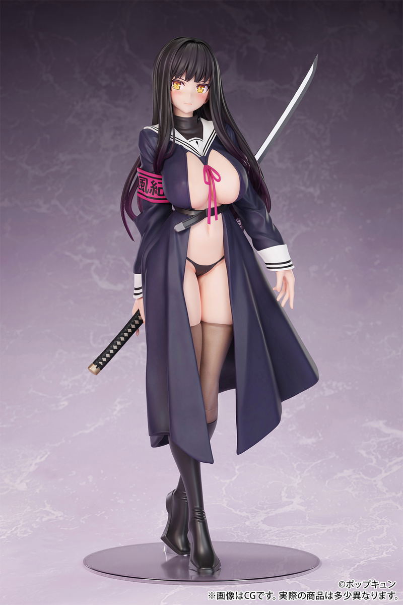 POPQN Original Illustration 1/6 Scale Pre-Painted Figure: Haji, Soku, Zan Fuuki Iinchou image 2