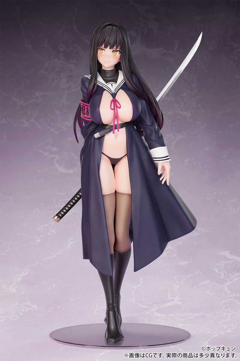 POPQN Original Illustration 1/6 Scale Pre-Painted Figure: Haji, Soku, Zan Fuuki Iinchou image 3