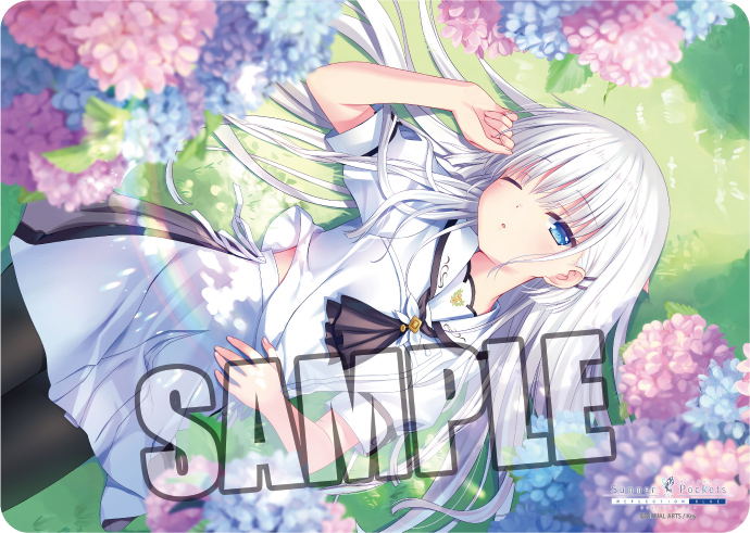 Summer Pockets Reflection Blue Naruse Shiroha Dozing Off Ver. Character Rubber Mat image 1