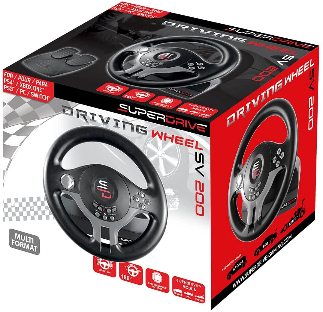 SUPERDRIVE Driving Wheel SV200 for PC, PS3, PS4, XONE, SW