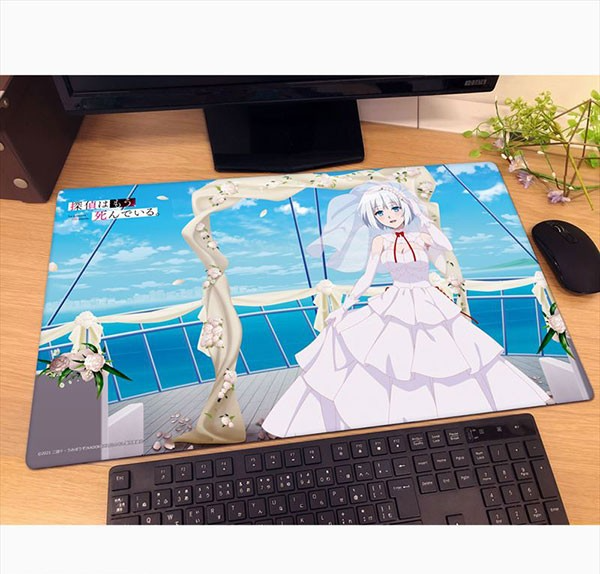 The Detective Is Already Dead Original Illustration Rubber Mat: Siesta Wedding Smile Version image 2