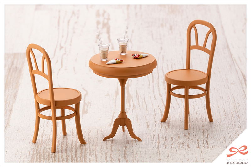 Sousaishojoteien 1/10 Scale Plastic Model Kit: After School Cafe Table (Re-run) image 2