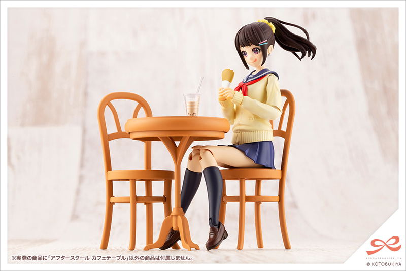 Sousaishojoteien 1/10 Scale Plastic Model Kit: After School Cafe Table (Re-run) image 8