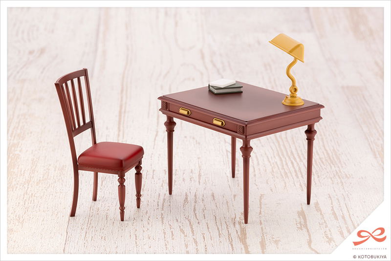 Sousaishojoteien 1/10 Scale Plastic Model Kit: After School Retro Desk (Re-run) image 3