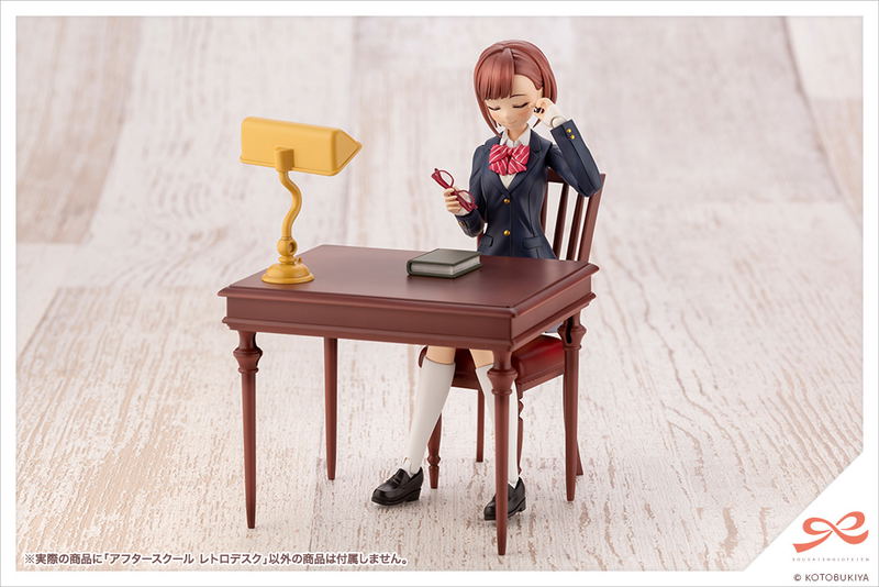 Sousaishojoteien 1/10 Scale Plastic Model Kit: After School Retro Desk (Re-run) image 4