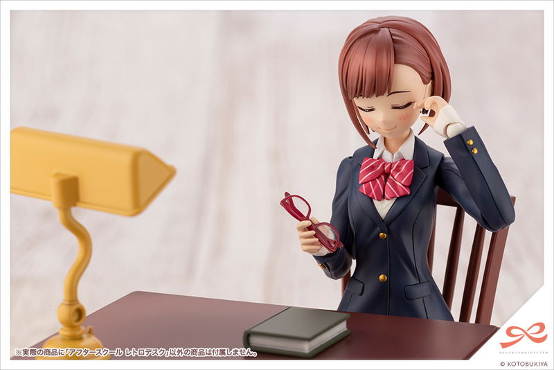 Sousaishojoteien 1/10 Scale Plastic Model Kit: After School Retro Desk (Re-run) image 5