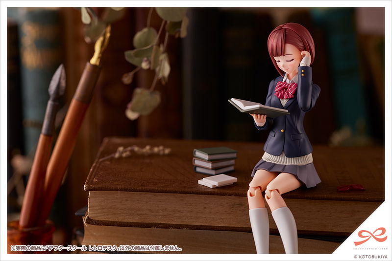 Sousaishojoteien 1/10 Scale Plastic Model Kit: After School Retro Desk (Re-run) image 9