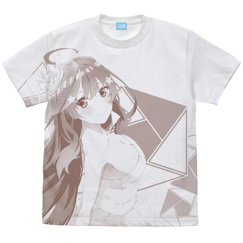 The Quintessential Quintuplets - Itsuki Nakano Wedding Dress Version All Print T-shirt White (S Size) image 1