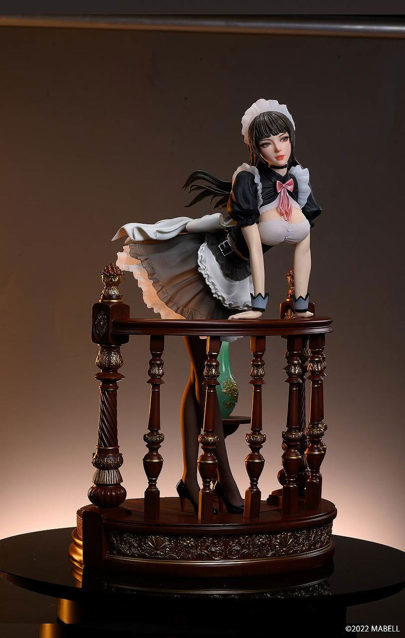 Original Character 1/4 Scale Pre-Painted Figure: Holiday Maid Monica Tesia (Pedestal Akagi Color) image 3