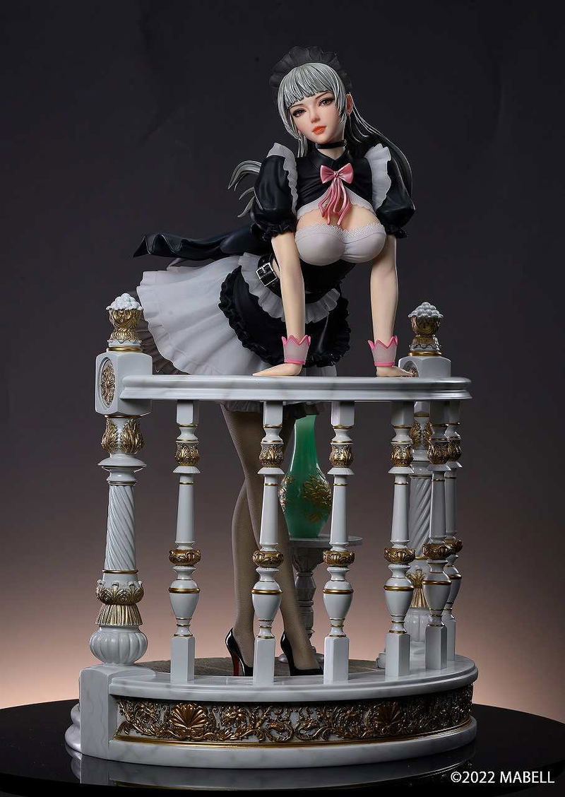 Original Character 1/4 Scale Pre-Painted Figure: Holiday Maid Monica Tesia (Pedestal Marble) image 2
