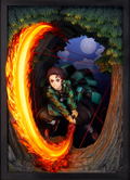 Demon Slayer Kimetsu no Yaiba Pre-Painted Figure: Tanjiro Kamado Hinokami Kagura Dance [GSC Online Shop Exclusive Ver.] thumbnail 3