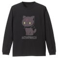 KonoSuba: God's Blessing on This Wonderful World! - Sitting Chomusuke Rib Long Sleeve T-shirt Black (XL Size) thumbnail 1