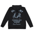 Yuru Camp - Rin Shima's Scooter Thin Dry Hoodie Black (XL Size) thumbnail 1
