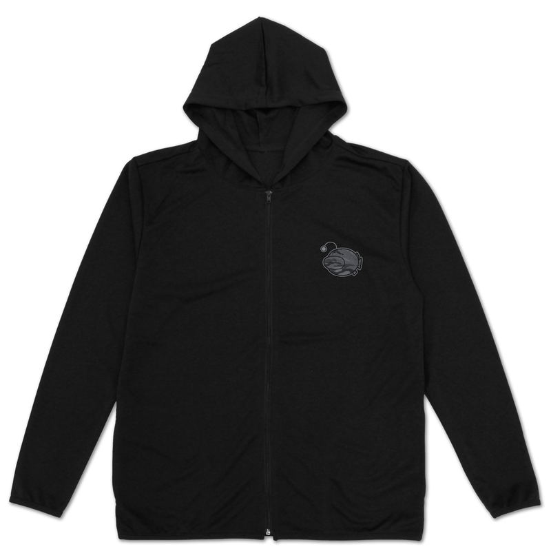 Girls Und Panzer Das Finale - Ankou Team Thin Dry Hoodie Black (XL Size) image 2