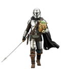 ARTFX+ Star Wars The Mandalorian 1/10 Scale Pre-Painted Figure: Mandalorian & Grogu with Beskar Staff thumbnail 1
