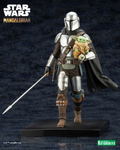 ARTFX+ Star Wars The Mandalorian 1/10 Scale Pre-Painted Figure: Mandalorian & Grogu with Beskar Staff thumbnail 11