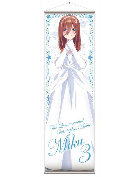 The Quintessential Quintuplets Movie Big Wall Scroll: Miku Wedding Dress image 1
