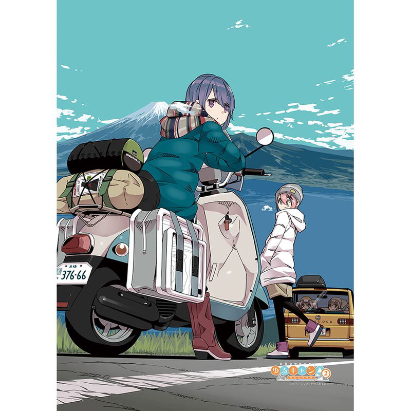 Yuru Camp B2 Wall Scroll: Nadeshiko Kagamihara & Rin Shima (Re-run) image 2