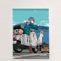 Yuru Camp B2 Wall Scroll: Nadeshiko Kagamihara & Rin Shima (Re-run) thumbnail 1