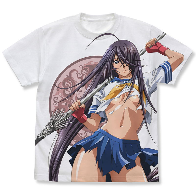 Shin Ikkitousen - Unchou Kan'u Full Graphic T-shirt White (M Size) image 1