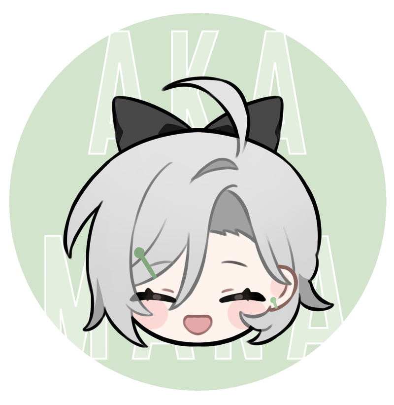 Aka Mana Double Sided Acrylic Keychain image 2