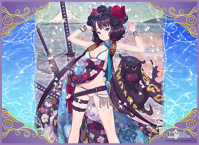 Fate Grand Order TCG Universal Play Mat: Katsushika Hokusai (Saber) image 1