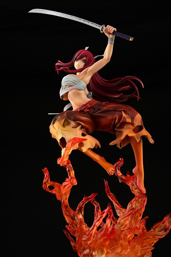 Fairy Tail 1/6 Scale Pre-Painted Figure: Erza Scarlet Samurai -Kouen Banjou- Ver. Crimson image 4
