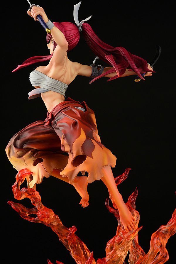 Fairy Tail 1/6 Scale Pre-Painted Figure: Erza Scarlet Samurai -Kouen Banjou- Ver. Crimson image 6