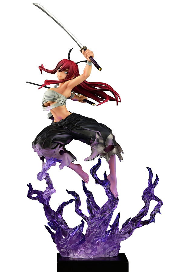 Fairy Tail 1/6 Scale Pre-Painted Figure: Erza Scarlet Samurai -Kouen Banjou- Ver. Jet Black image 1