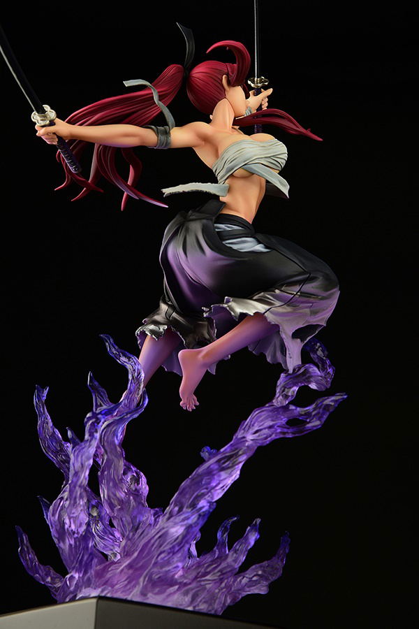 Fairy Tail 1/6 Scale Pre-Painted Figure: Erza Scarlet Samurai -Kouen Banjou- Ver. Jet Black image 11