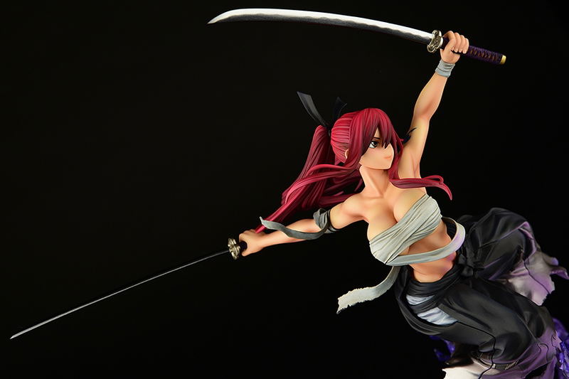 Fairy Tail 1/6 Scale Pre-Painted Figure: Erza Scarlet Samurai -Kouen Banjou- Ver. Jet Black image 13
