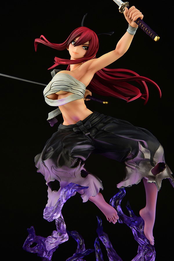 Fairy Tail 1/6 Scale Pre-Painted Figure: Erza Scarlet Samurai -Kouen Banjou- Ver. Jet Black image 17