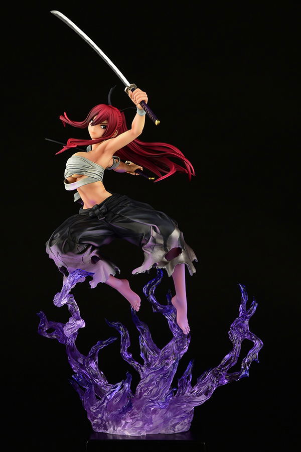 Fairy Tail 1/6 Scale Pre-Painted Figure: Erza Scarlet Samurai -Kouen Banjou- Ver. Jet Black image 2
