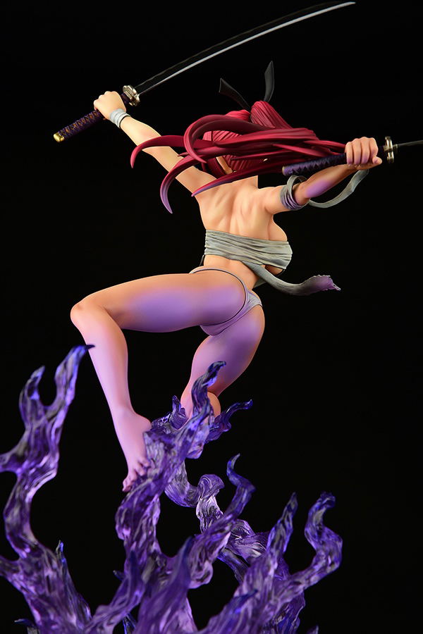 Fairy Tail 1/6 Scale Pre-Painted Figure: Erza Scarlet Samurai -Kouen Banjou- Ver. Jet Black image 22