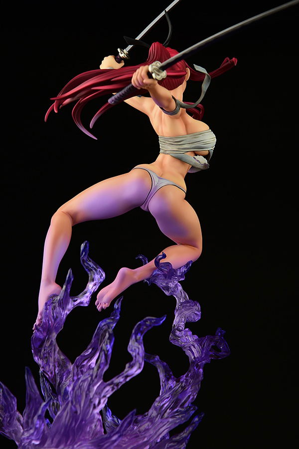 Fairy Tail 1/6 Scale Pre-Painted Figure: Erza Scarlet Samurai -Kouen Banjou- Ver. Jet Black image 23