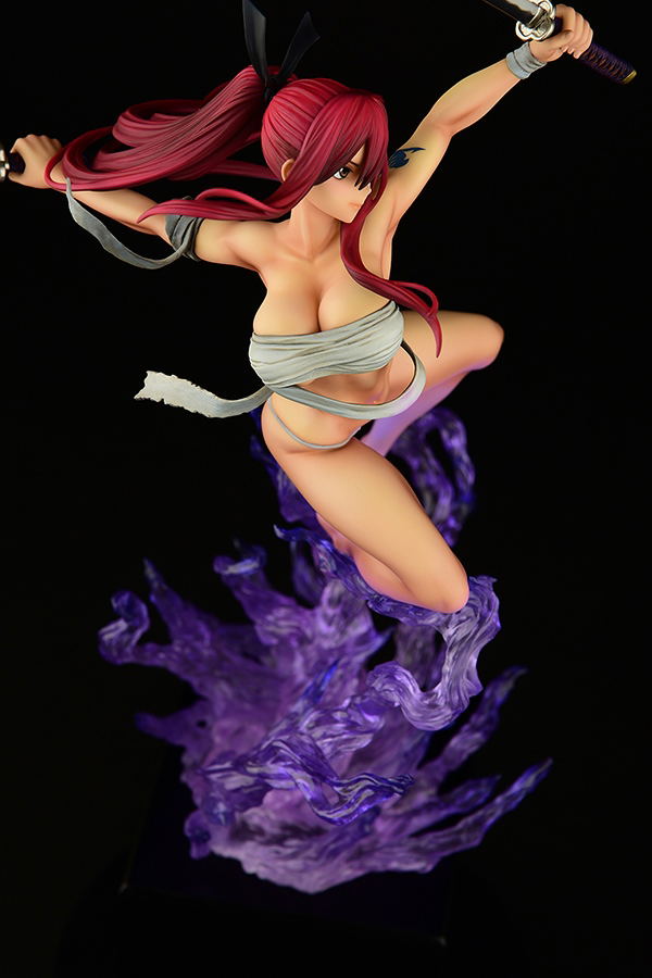 Fairy Tail 1/6 Scale Pre-Painted Figure: Erza Scarlet Samurai -Kouen Banjou- Ver. Jet Black image 24