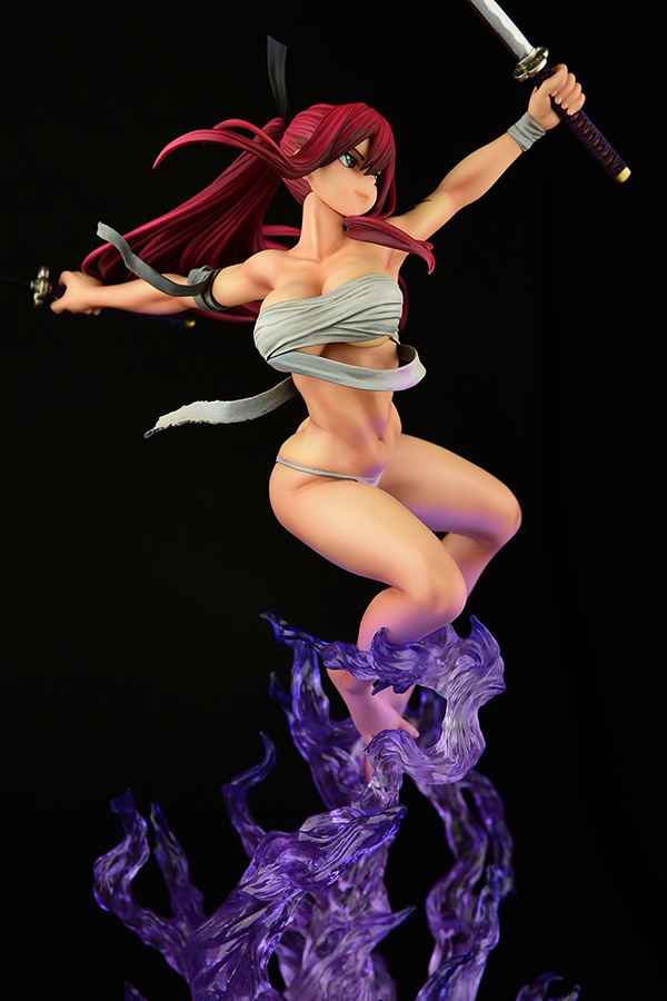 Fairy Tail 1/6 Scale Pre-Painted Figure: Erza Scarlet Samurai -Kouen Banjou- Ver. Jet Black image 25