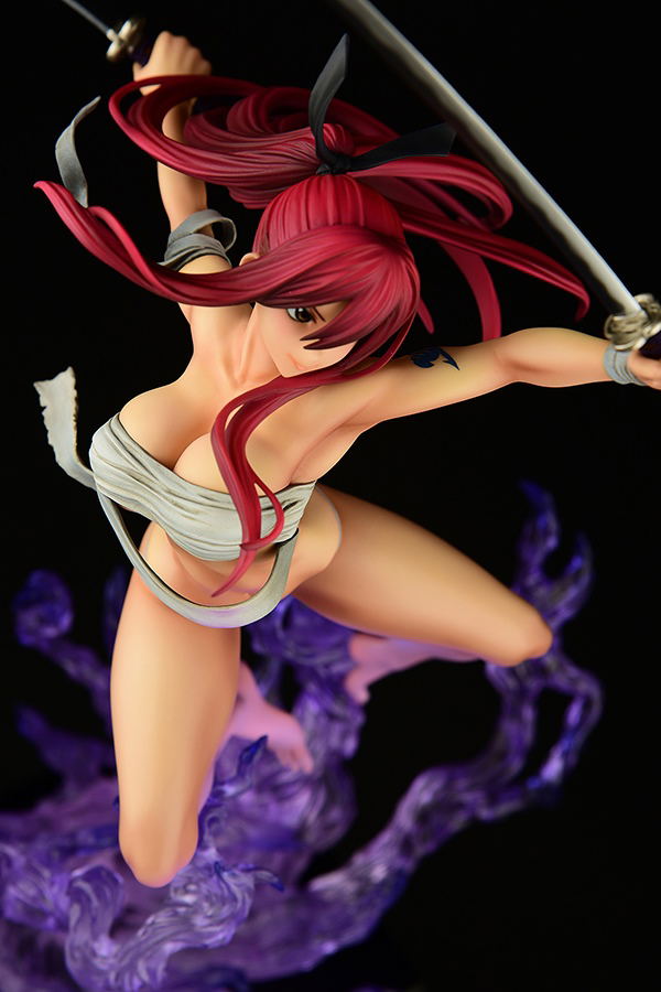 Fairy Tail 1/6 Scale Pre-Painted Figure: Erza Scarlet Samurai -Kouen Banjou- Ver. Jet Black image 26